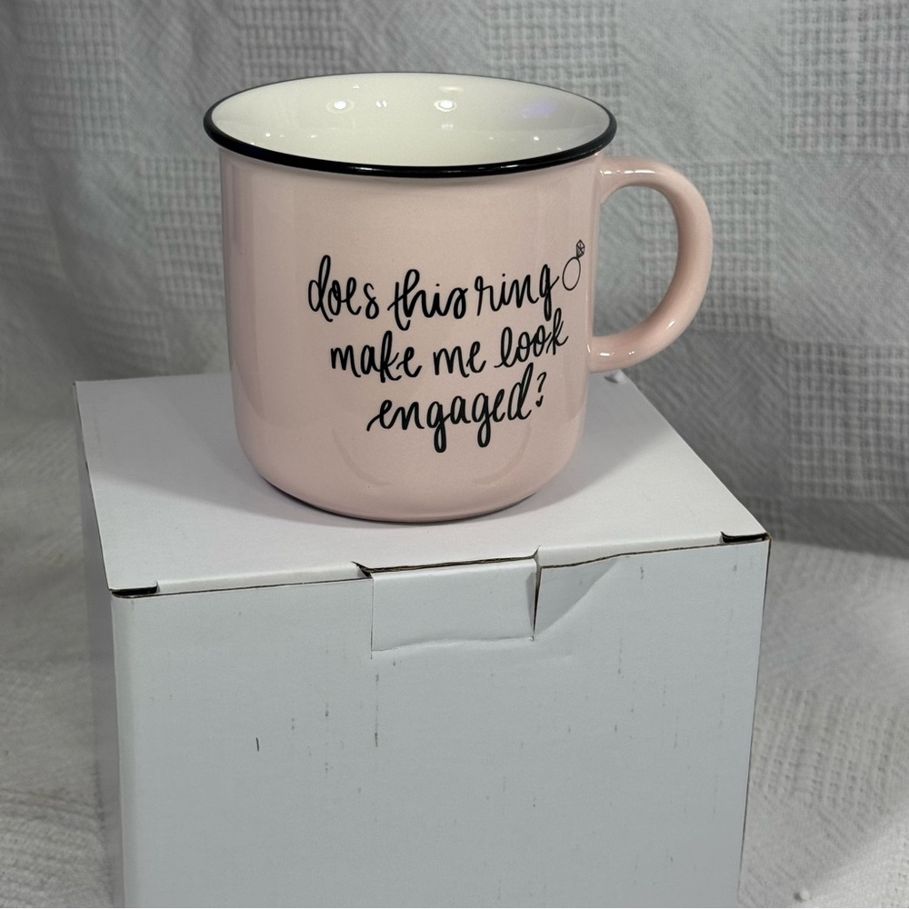 NEW‎ Sweet Water Decor Mug. Does This Ring Make Me Look Engaged. Wedding